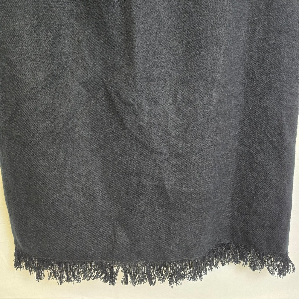 Coffee Bean J. London Wool Blend Skirt Fringe Hem Size 8 Style 341 Retro New - Picture 3 of 10